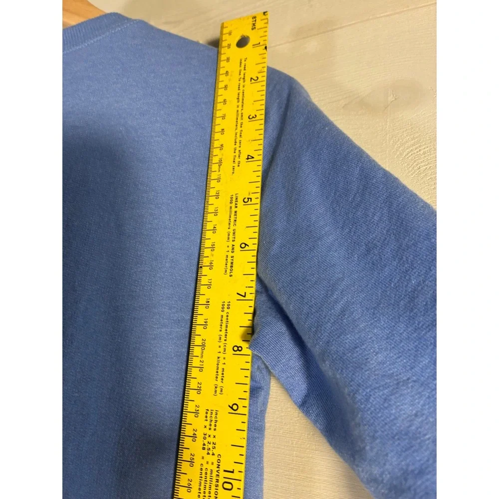 Carters Boys Blue Good Vibes Graphic Sweatshirt Size 12 Pullover Crew Neck